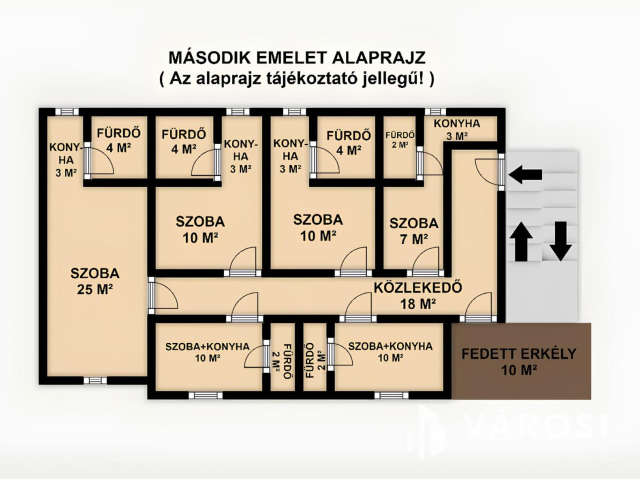 15 apartmanból álló apartmanház eladó Siófokon