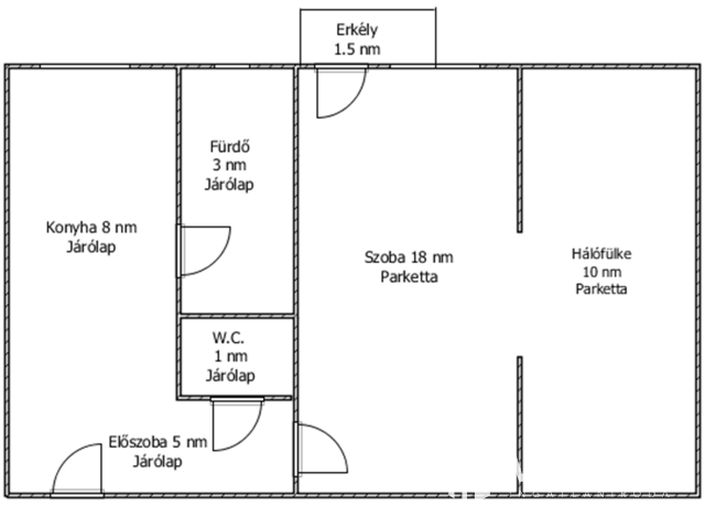 Meredek úton 2. emeleti, erkélyes lakás eladó!
